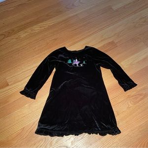 Girl’s Sophie Rose Black Velvet Dress Size 6